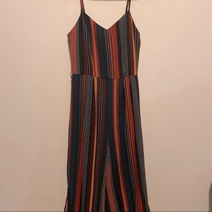 Vertical striped jumpsuit/romper